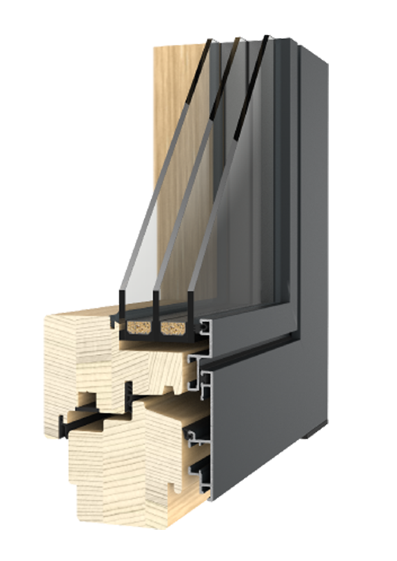 Holz Alu Fenster Stratos Classic